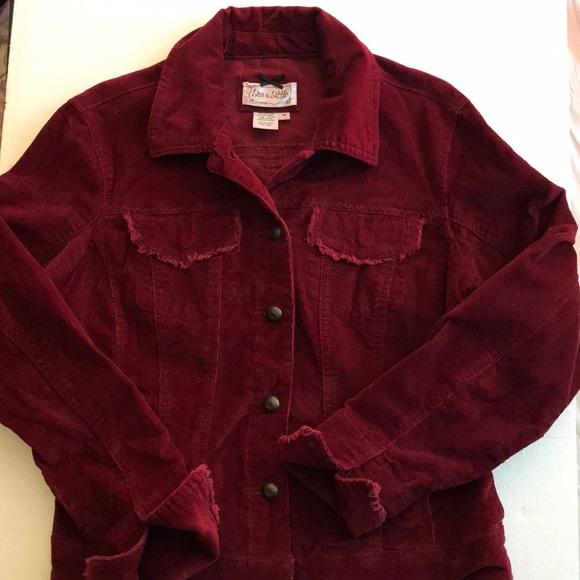 Red corduroy coat Clearance